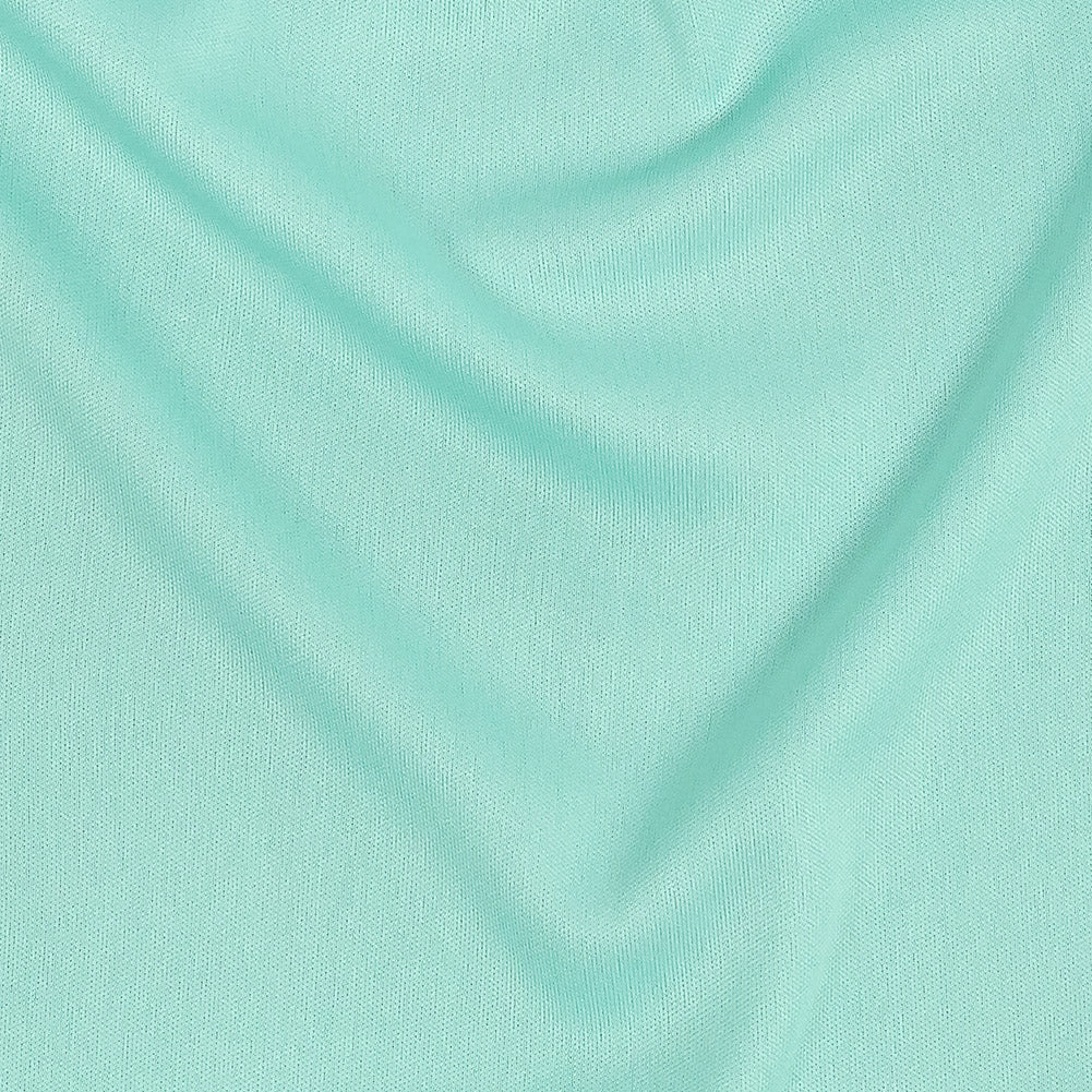 Polyester Pongee Knit Lining - Aqua - Luca Collection