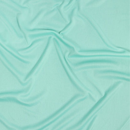 Polyester Pongee Knit Lining - Aqua - Luca Collection