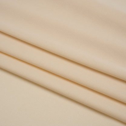 Polyester Pongee Knit Lining - Light Beige - Luca Collection Folded