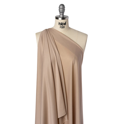Polyester Pongee Knit Lining - Nude - Luca Collection Drape