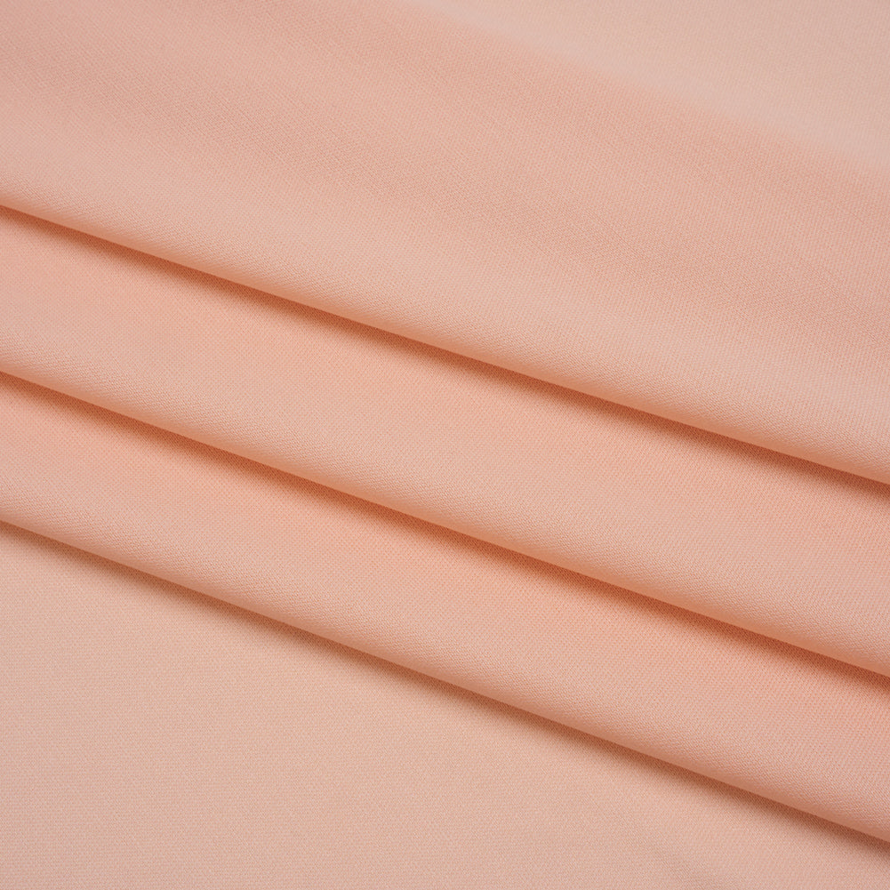 Polyester Pongee Knit Lining - Pearl Blush - Luca Collection Folded