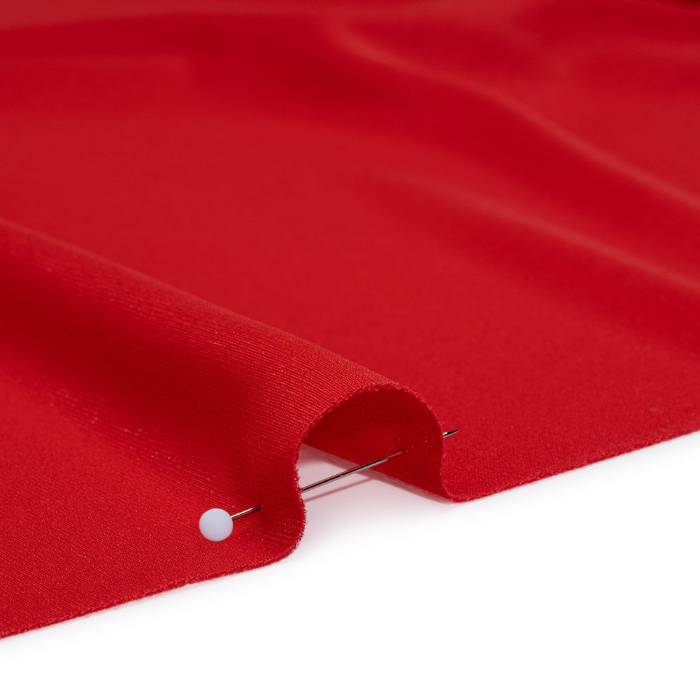 Polyester Pongee Knit Lining - Red - Luca Collection Detail