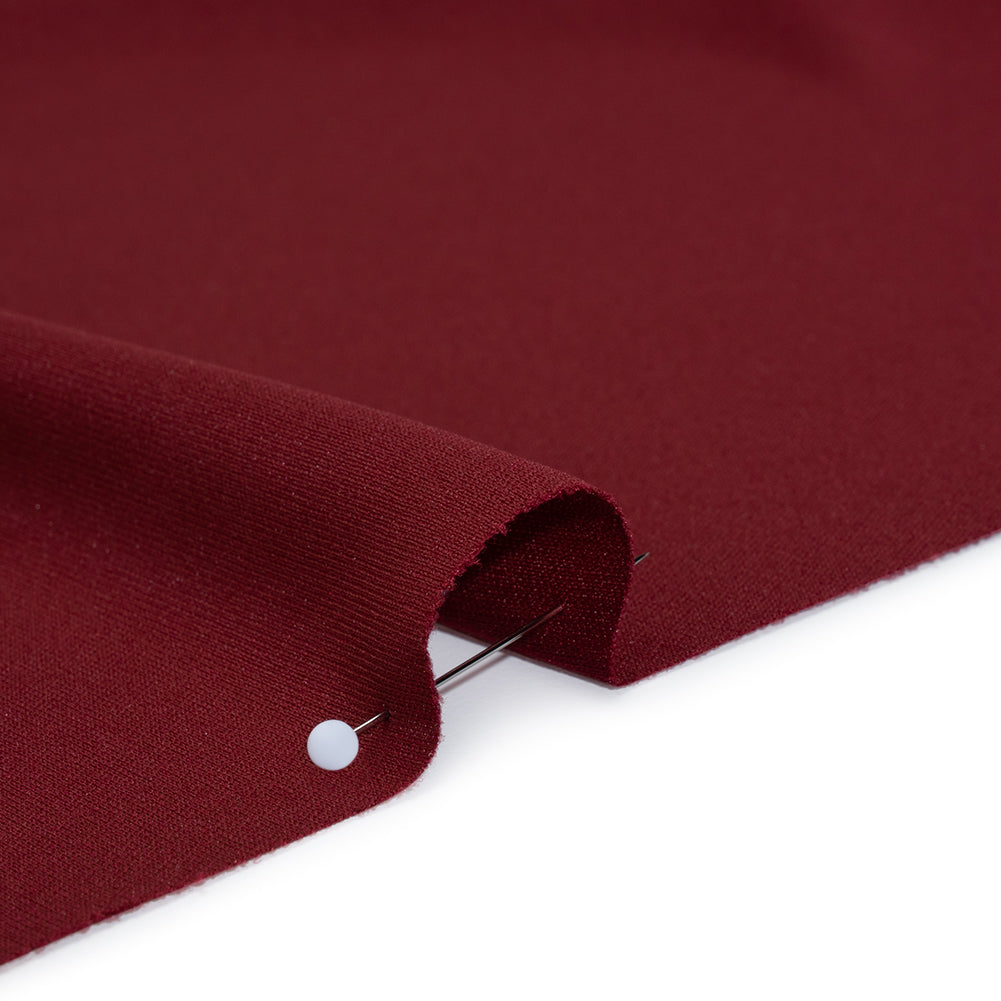 Polyester Pongee Knit Lining - Burgundy - Luca Collection Detail