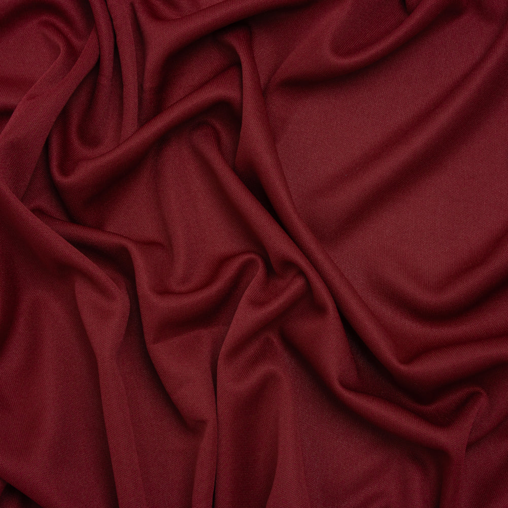 Polyester Pongee Knit Lining - Burgundy - Luca Collection