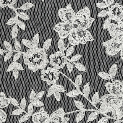 Angelo White Floral Embroidered Lace