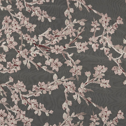 Angelino Pink Floral Embroidered Lace