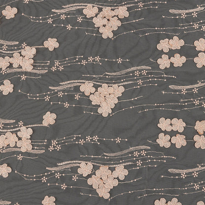 Mattia Pink Floral Embroidered Lace
