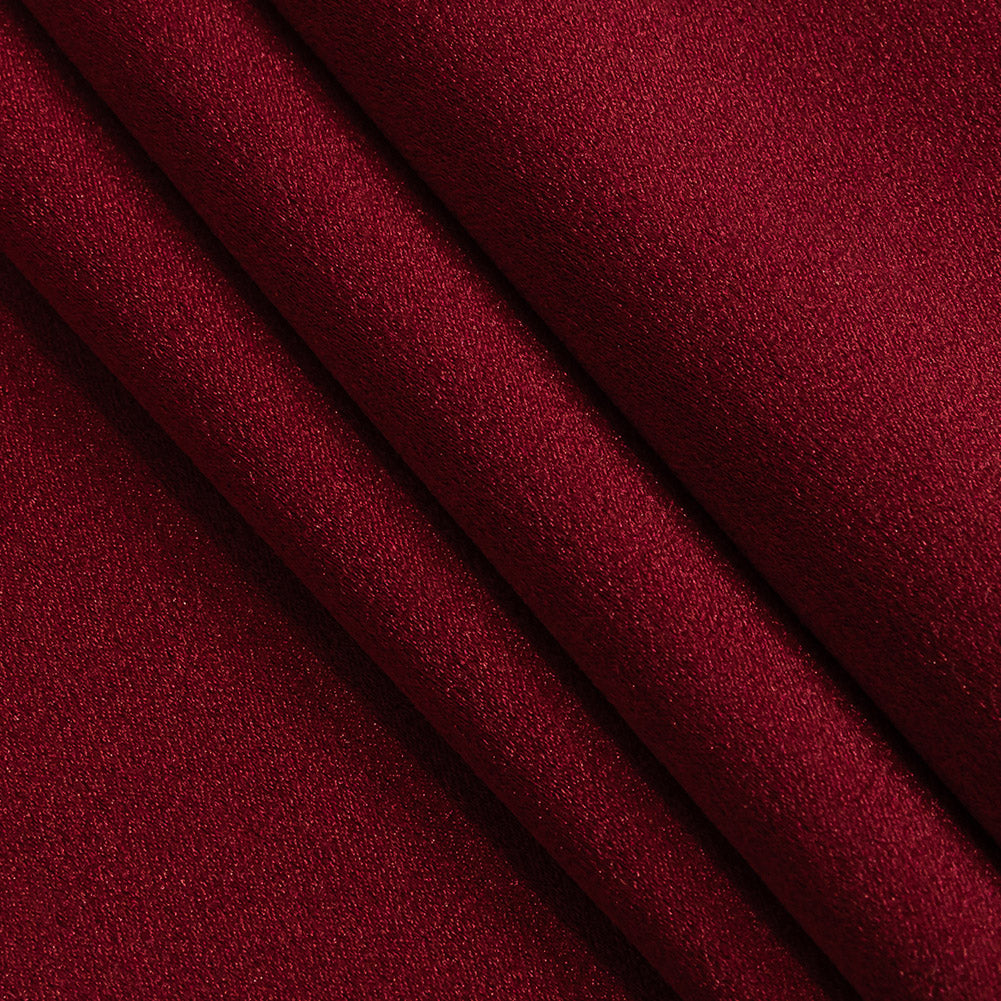Lux Polyester Crepe Back Satin - Wine - Isla Collection