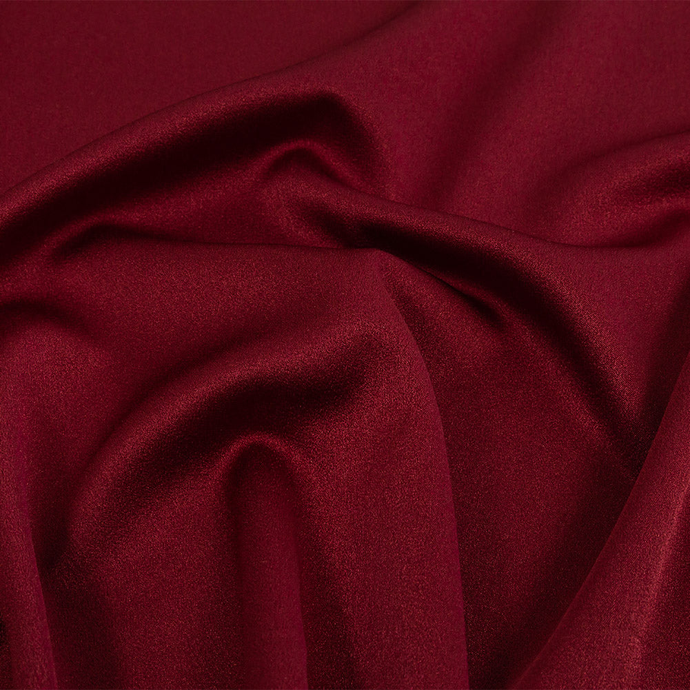Lux Polyester Crepe Back Satin - Wine - Isla Collection