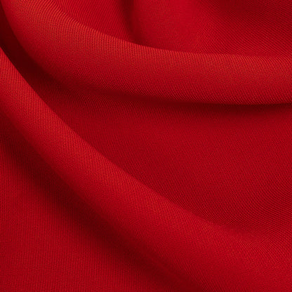 Polyester 4-Ply Crepe - Red - Suzie Collection