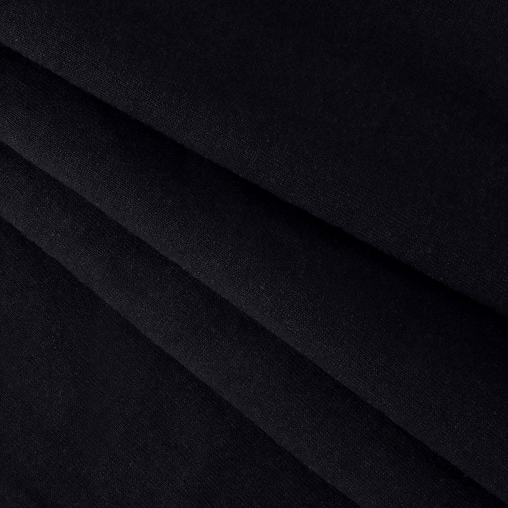 Navy Cotton Tubular Knit Folded