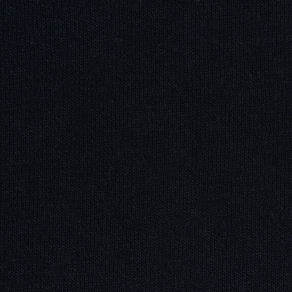 Navy Cotton Tubular Knit Detail