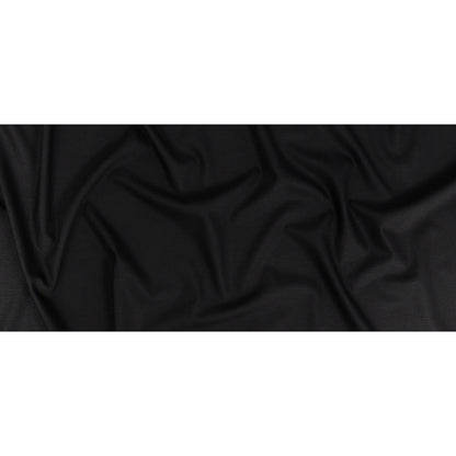 Super 120 Monostretch Wool Suiting - Black