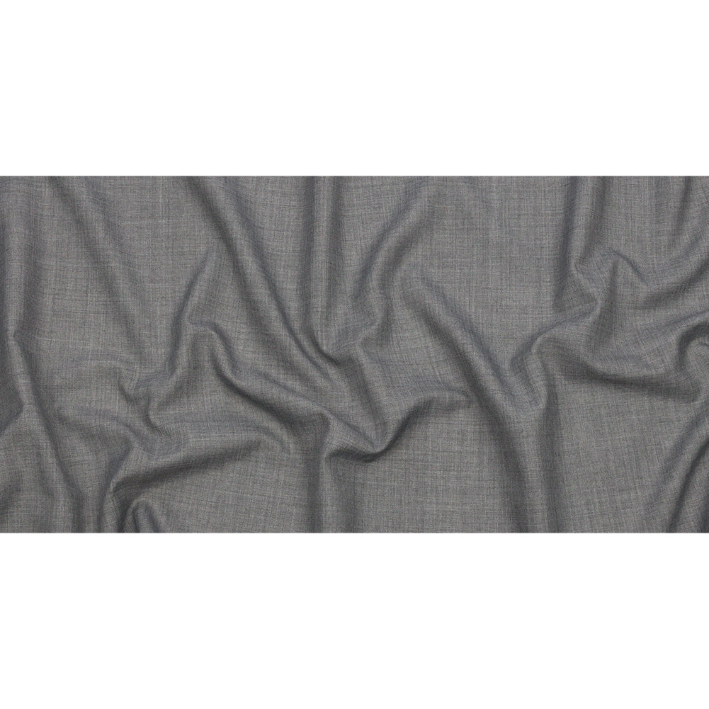 Heathered Gray Tropical Wool Blend Suiting Full