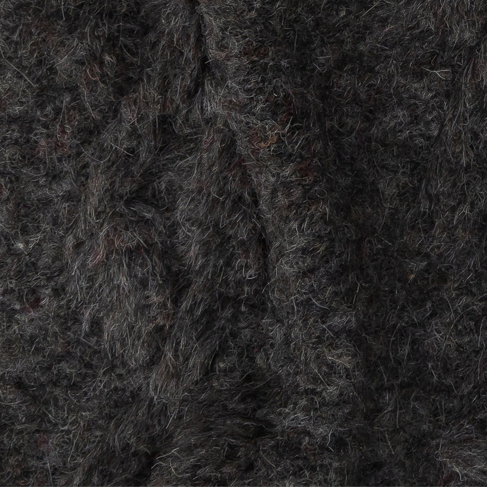 Pavement Chunky Knit with Plum Accents Detail