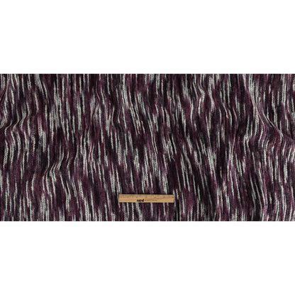 Elderberry and White Striated Novelty Chunky Knit Full