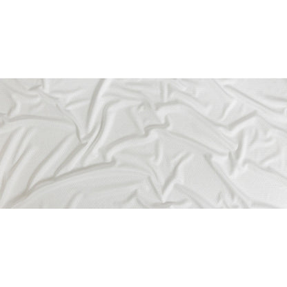 White Coolmax Wicking Athletic Mesh Full