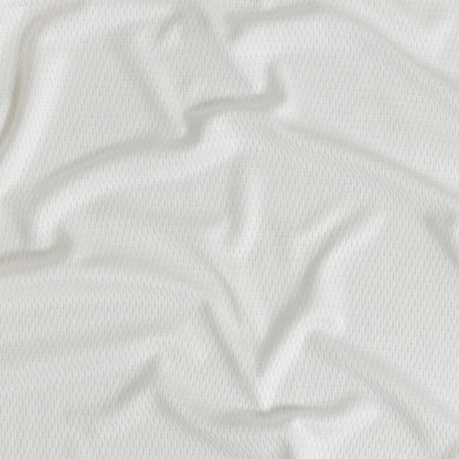 White Coolmax Wicking Athletic Mesh