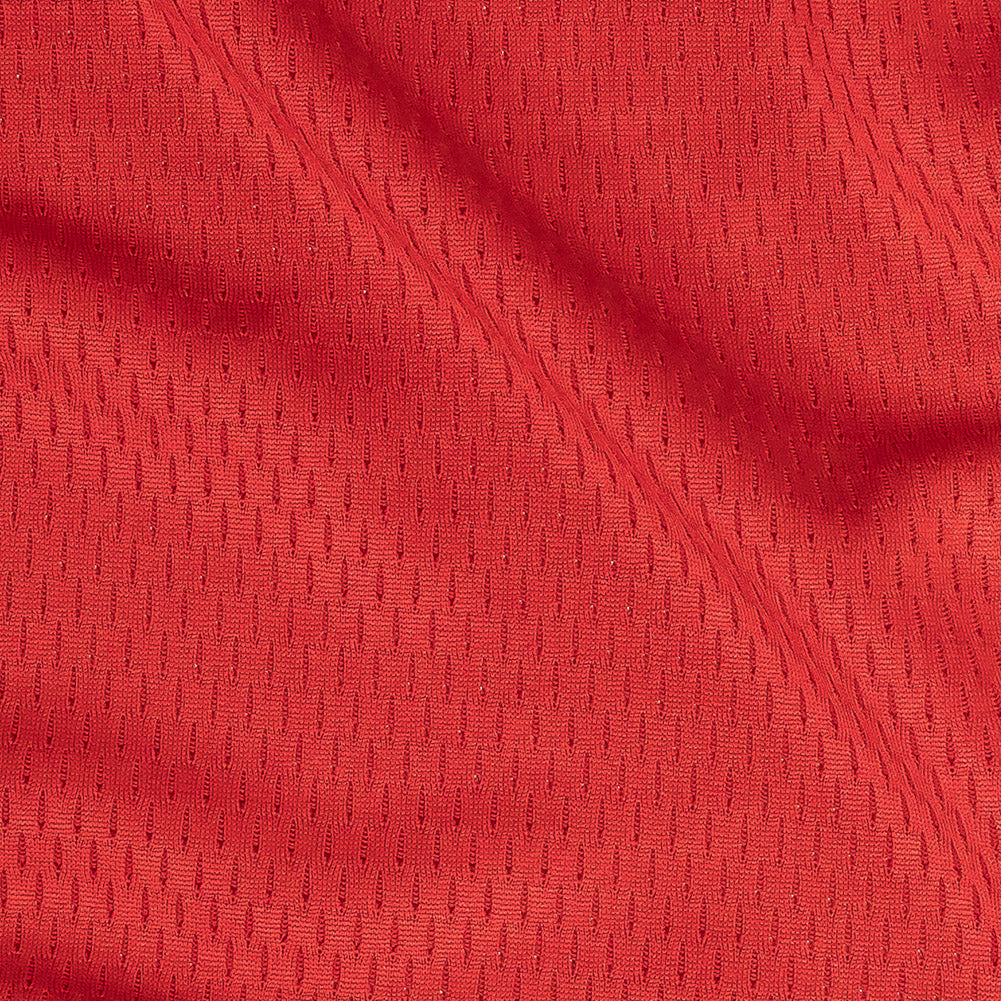 Red Coolmax Wicking Athletic Mesh Detail