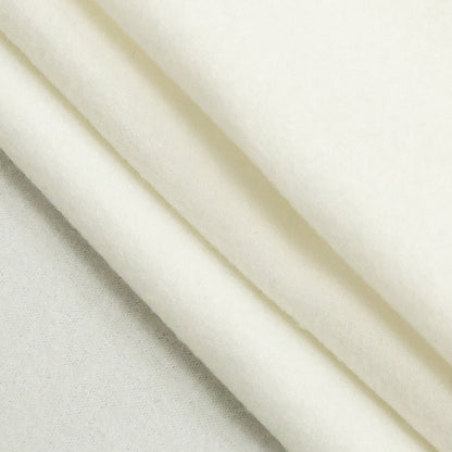 Cloud Dancer Brushed Polyester Jersey Folded