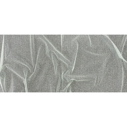 Tulle with Metallic Platinum Glitter - Clearwater - Platina Collection