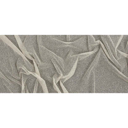 Tulle with Metallic Platinum Glitter - Dove Gray - Platina Collection