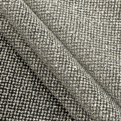 Tulle with Metallic Platinum Glitter - Nine Iron - Platina Collection