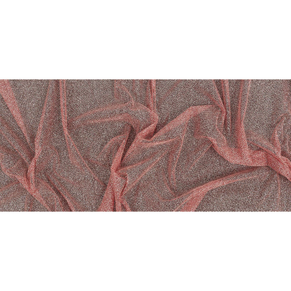 Tulle with Metallic Platinum Glitter - Red - Platina Collection