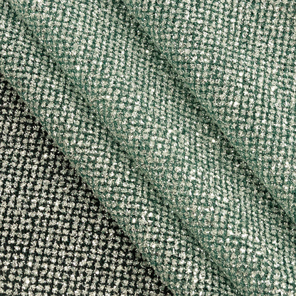 Tulle with Metallic Platinum Glitter - Hurrem Green - Platina Collection