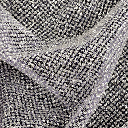 Tulle with Metallic Platinum Glitter - Hocus Pocus - Platina Collection