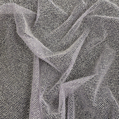 Tulle with Metallic Platinum Glitter - Hocus Pocus - Platina Collection
