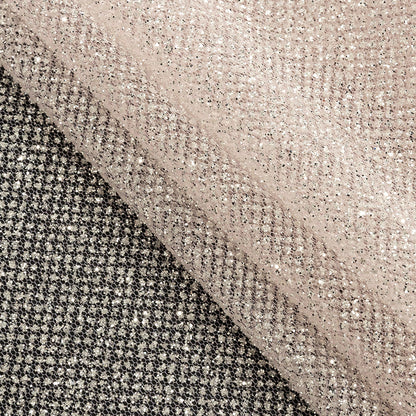 Tulle with Metallic Platinum Glitter - Pink - Platina Collection
