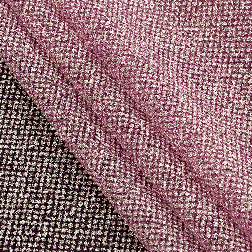 Tulle with Metallic Platinum Glitter - Celebration - Platina Collection
