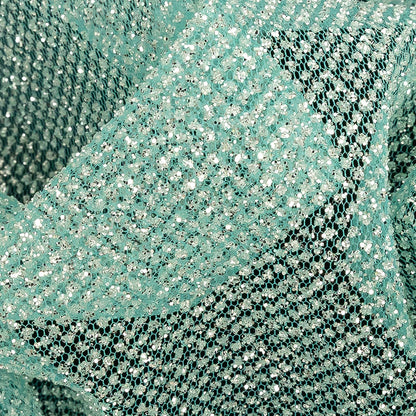 Tulle with Metallic Platinum Glitter - Fairy Wing - Platina Collection