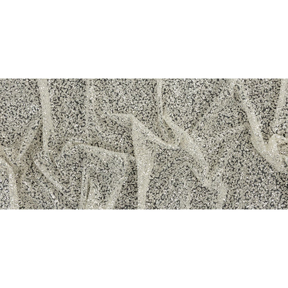 Tulle with Glitter Clusters - Off-White with Platinum - Eminence Collection