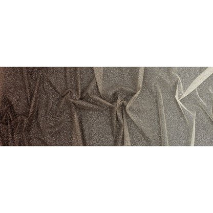Ombre Tulle with Metallic Platinum Glitter - Copper and Silver - Starlet Collection