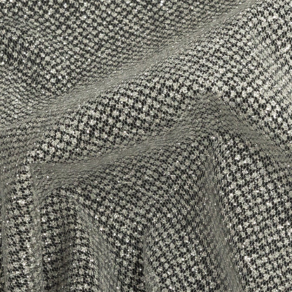 Ombre Tulle with Metallic Platinum Glitter - Black and White - Starlet Collection