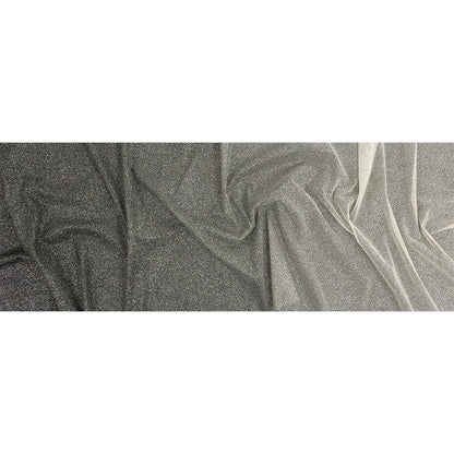 Ombre Tulle with Metallic Platinum Glitter - Black and White - Starlet Collection