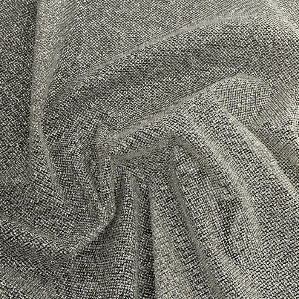 Ombre Tulle with Metallic Platinum Glitter - Black and White - Starlet Collection