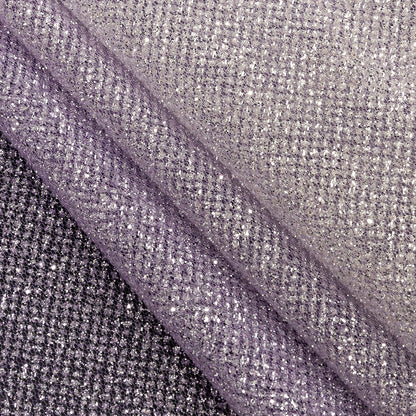 Ombre Tulle with Metallic Platinum Glitter - Lilac and White - Starlet Collection