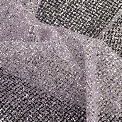 Ombre Tulle with Metallic Platinum Glitter - Lilac and White - Starlet Collection