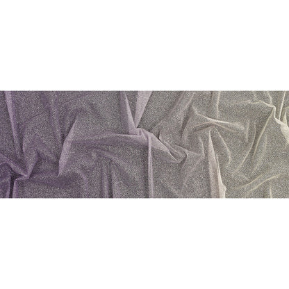 Ombre Tulle with Metallic Platinum Glitter - Lilac and White - Starlet Collection