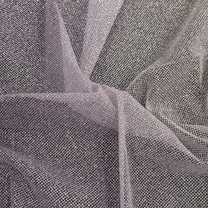 Ombre Tulle with Metallic Platinum Glitter - Lilac and White - Starlet Collection