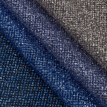 Ombre Tulle with Metallic Platinum Glitter - Royal Blue and Gold - Starlet Collection