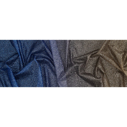 Ombre Tulle with Metallic Platinum Glitter - Royal Blue and Gold - Starlet Collection