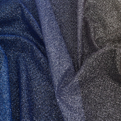 Ombre Tulle with Metallic Platinum Glitter - Royal Blue and Gold - Starlet Collection
