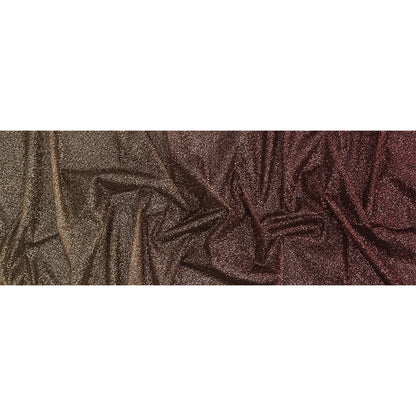Ombre Tulle with Metallic Platinum Glitter - Maroon and Gold - Starlet Collection