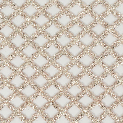 Guipure Lace with Glitter - Light Dusty Rose Diamonds