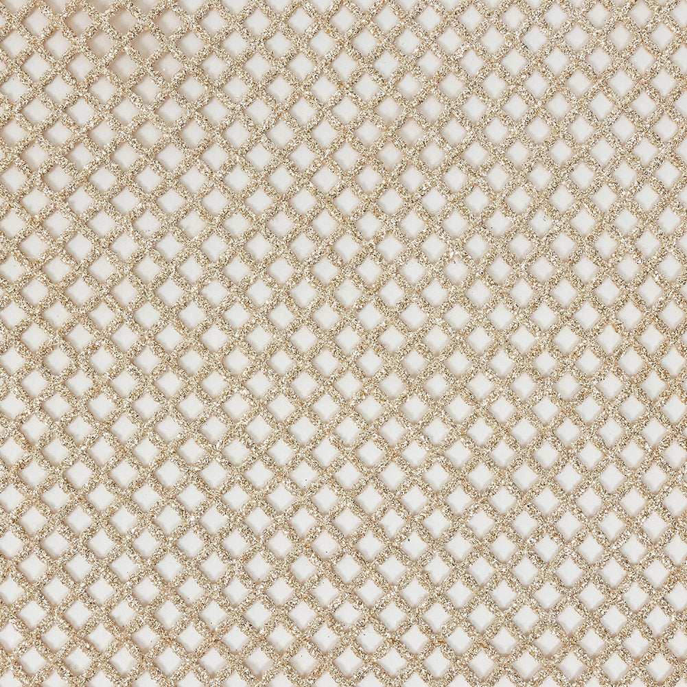 Guipure Lace with Glitter - Champagne Diamonds