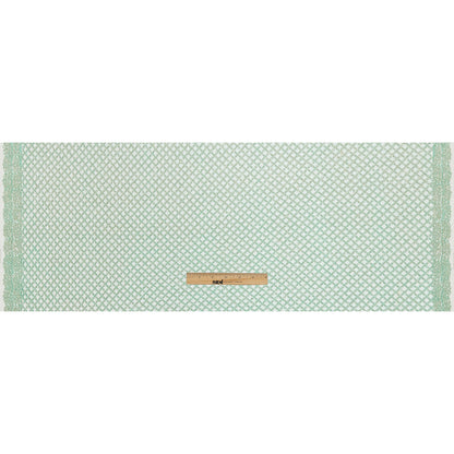 Guipure Lace with Glitter - Water Green Diamonds Folded